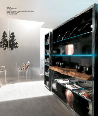 Living room Wardrobe Bookshelf Wood Office cupboard Shelf Cabinets Display case Italy