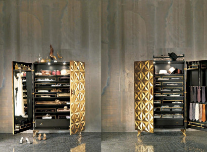Cabinets Real wood Solid Clothes cabinets Wardrobe Furniture Furnishings Italian