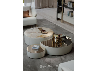 Coffee table 3 pcs. Set Coffee tables Design Living room Furniture Italy Bizzotto Tables