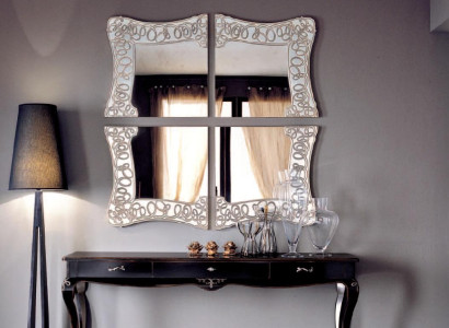Dressing table Console Table White Wood Bedroom Furniture Classic r Mirror 2pcs