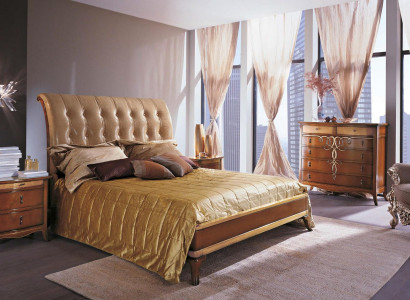 Bedroom Brown Modern Double bed Furniture Bed Beds Bed Frame Wood Double