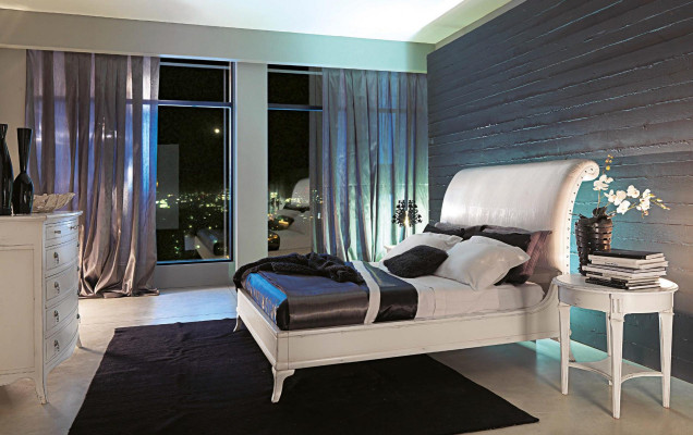 Double Bedroom White Modern 180x200 Double bed Beds Bed Frame Bed Wood