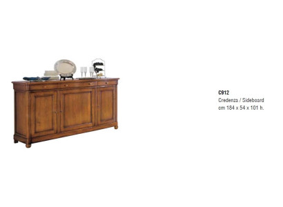 Sideboard Sideboard Drawer Display case Living room Wood Buffet Cabinet Furniture Italy
