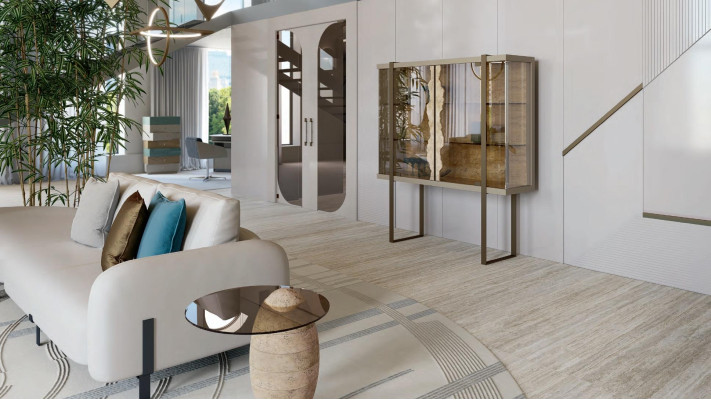 Side table Designs Furniture Living room Italian Table new Set 3pcs. Glass