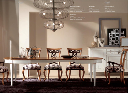 Furniture Luxury Dining room Table Kitchen Round new Dining table Brown Oval Tables Design