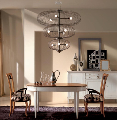 Furniture Luxury Dining room Table Kitchen Round new Dining table Brown Oval Tables Design