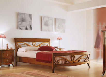 Bed frame e bed frame White Design Classic Double bed Bed Luxury Beds Wood