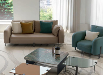 Coffee table Living room Designs Italian Table Furniture Wood Glass new Set 3x