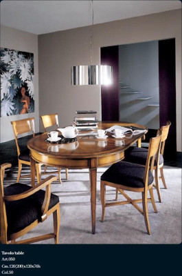 Dining table Natural wood Retro Style Dining room Living room Dining tables Tables Table Furniture