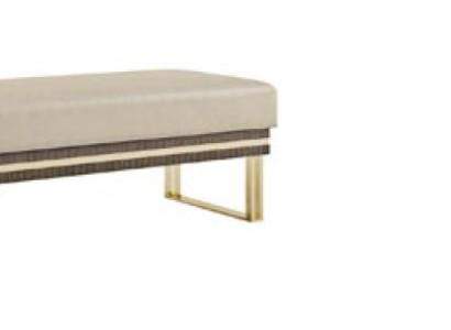 Ottoman Chaise Lounge Bench seat Textile Designer Stool Footstool Side Stool
