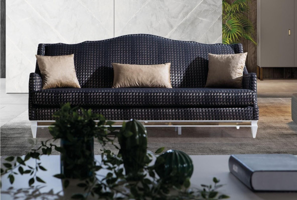 Modern Living room Sofa set Upholstery Three-seater Designer Armchair 3-piece