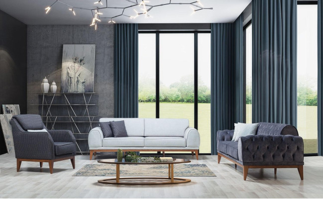 Sofa 3 Seat Sofas Textile Design Sofa Furniture new Three Seater Couch new