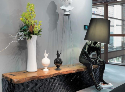 Living room floor lamp light fixture standing lights xxl design lamp figure sculpture new