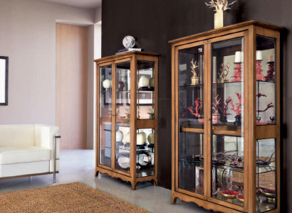 Solid wood showcases Glass Wardrobe Real wood Display case Living room Furniture Sideboard new
