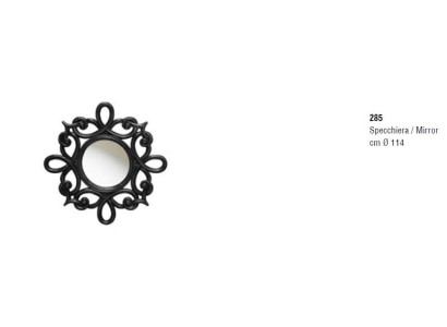 Round Mirror Classic s Design Wall mirror Round Wall mirror Black Italy