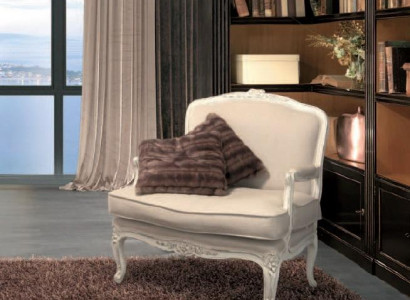 Armchair Library Reading Chair Wing Chair Sofa Upholstery Italian Furniture Luxury