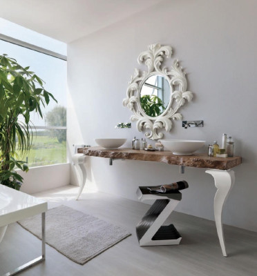 Round Mirror Classic r Design Wall mirror round Wall mirror new White Italy