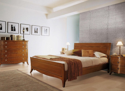 Double bed Bed Luxury Beds Wood Bed frame e Bed frame Brown Design Classic