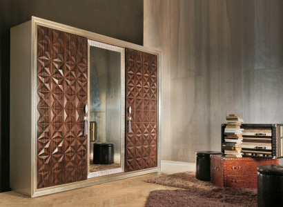 Chest of drawers with 2 drawers sideboard high gloss wardrobe sideboard in brown new