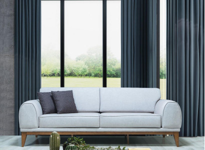 Gray luxury sofa designer 3 seater couch living room 3 seater leather sofas