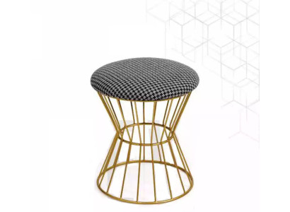 Stool Footstool Cube Luxury Furniture Design Style Lounge Club Fabric