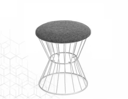 Stool Footstool Cube Luxury Furniture Design Style Lounge Club Fabric