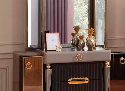 Console table Dressing table Mirror Gold Luxury Bedroom Make-up new