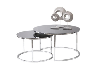 Coffee table luxury set side table coffee table silver living room design