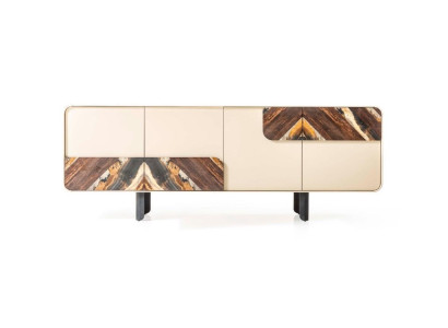 Sideboard Sideboard Chest of drawers Beige Wood Modern Furniture Wardrobe Design