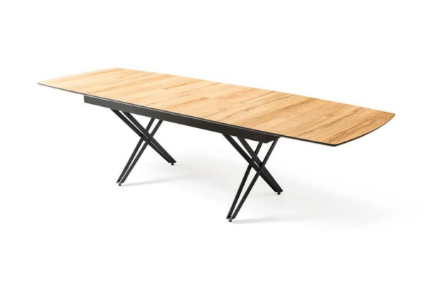 Design kitchen table Dining room table Extendable Wood Brown Table Furniture