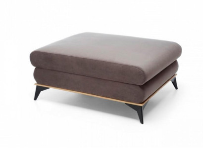 Stool Ottoman Gray Footstool Pouf Living room Fabric