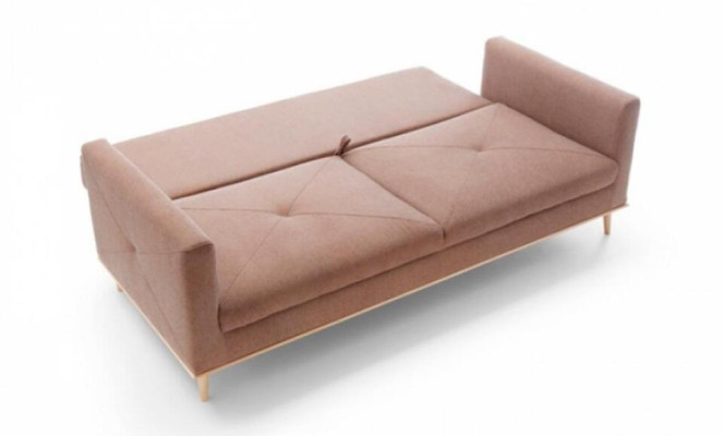 Two-seater Sofa 2 Seater Fabric Sofa Pink Fabric Couch Upholstered Sofa Furniture