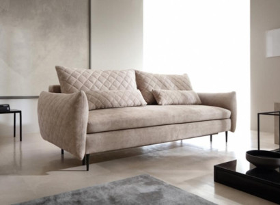 Two-seater Sofa 2 Seater Fabric Sofa Beige Fabric Couch Upholstered Sofa Furniture