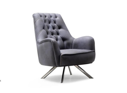 Armchair Design Couch Sofa Relax Textile Upholstery Seater Luxury Gray new