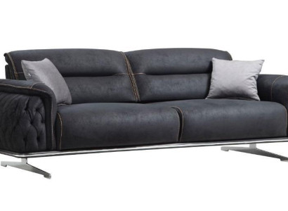 Perfectly soft 3 Seater Sofa for Living room Textile Upholstered furniture new Luxus