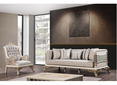 Sofa set Classic Luxury Sofas Armchair Living room set 3+1seater Chesterfield