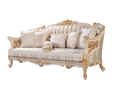Chesterfield 3 Seater Designer Sofa Luxury Upholstery Sofas Couches Fabric Textile new