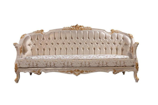 Chesterfield 3 Seater Designer Sofa Luxury Upholstery Sofas Couches Fabric Textile new