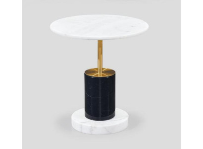 Round White Side table Living room Newspaper table style Storage tables Table