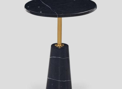 Black Round Side table Designer Coffee table stainless steel Furniture style