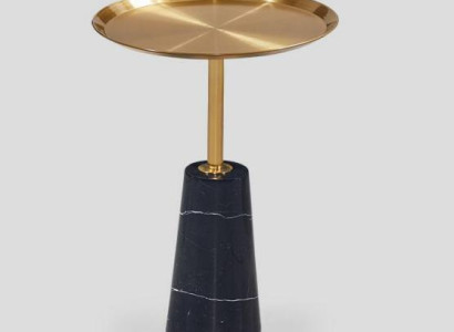Designer Black Side Coffee table Marble Furniture Luxury Living room