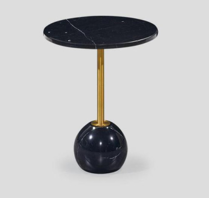 Black -Golden Side table Modern Living room Marble Coffee tables