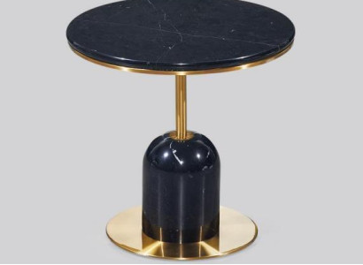 Round Living room Side table Black sofa table Luxury Coffee table Table