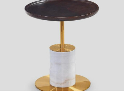 Designer White Coffee table Luxurious Side table Stylish Furniture Table