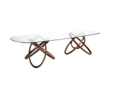 Designer Modern Dining room Table Luxury Oval Glass Table Glass Furniture new