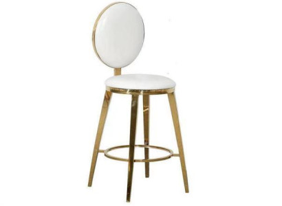 Designer White Upholstery Chair Dining room Furniture Luxury Textile Single Seater