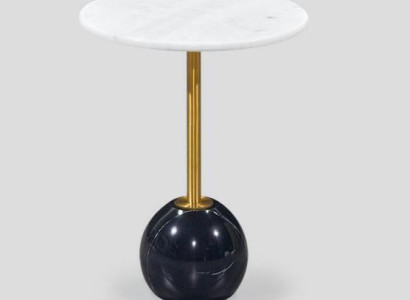 Black -White Side table Marble Furniture Designer Living room Coffee tables