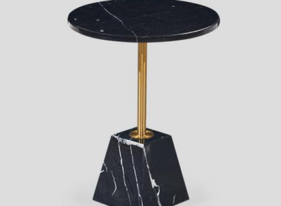 Round Black Coffee table Side table Designer Table Living room