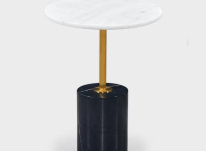 Luxurious Black Side table Living room Storage table Round Form new