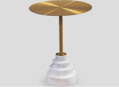 Modern Coffee table Luxury Metal Table Side Tables Living room Round new